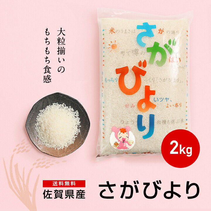 米 2kg 送料無料　【新米】令和7年産 佐賀県産 さがびより 2kg 白米 精米 お米【送料無料】