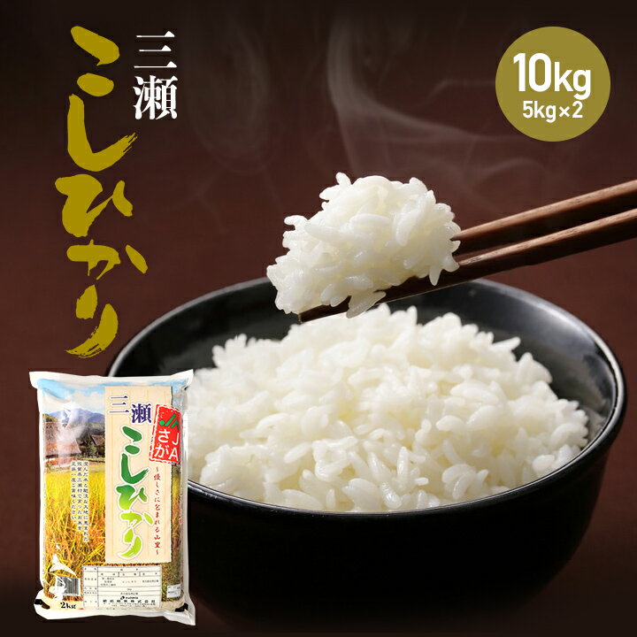 【新米】（令和2年産）　佐賀県産 三瀬コシヒカリ10kg（5kg×2袋）米/お米/コメ【こしひかり】【佐賀県産】【米 10kg 送料無料】【新米 2年】2年