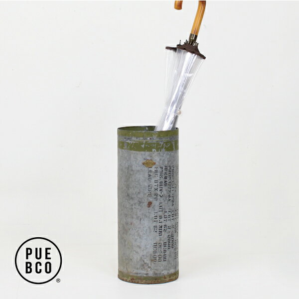 Rakuten - 【マラソンP最大47倍+本日10%オフ】PUEBCO[プエブコ]VINTAGE UMBRELLA STAND[ビンテージアンブレラスタンド 傘立て 円柱 筒形 インテリア ディスプレイ 什器]☆