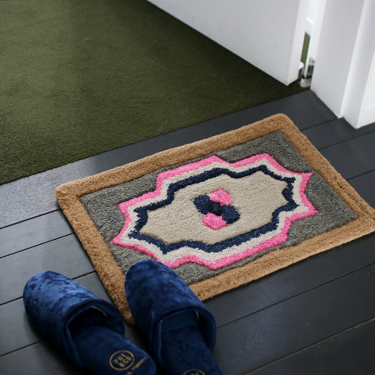 【マラソン限定 P2倍+10%オフ】PUEBCO[プエブコ]MULTI PATTERN MAT[マルチパターンマット ミニラグ カラフル 玄関マット]☆ okotico-10035067 CDC general store サンプル画像2