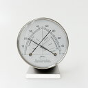 Fischer[フィッシャー]Comfortmeter(温湿度計)[温度計 湿度計 アナログ サーモメーター ハイグロメーター 卓上 置き型 スタンド付 壁掛け ステンレス インテリア おしゃれ ドイツ製]☆