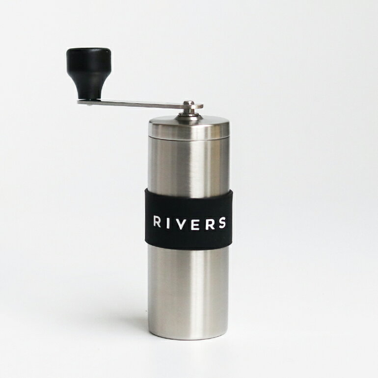 RIVERS[リバーズ]コーヒーグラインダー グリット (シルバー)[コーヒーミル 手挽き 手動 ステンレス 豆20g 2～3杯分 コンパクト 小型 持ち運び グリット コーヒーグッズ アウトドア]☆