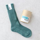 【マラソンP最大47倍】decka quality socks デカクォリティソックス CASED HEAVY WEIGHT PLAIN SOCKS カデットブルー 靴下 ソックス リブソックス ローゲージ プレーン ミドル丈 シンプル 無地 厚手 レディース メンズ 女性用 男性用 日本製 ☆