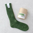 decka quality socksCASED HEAVY WEIGHT PLAIN SOCKS グリーン☆