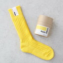 デカ 靴下 レディース decka quality socks[デカクォリティソックス]CASED HEAVY WEIGHT PLAIN SOCKS ネオンイエロー[靴下 ソックス リブソックス ローゲージ プレーン ミドル丈 シンプル 無地 厚手 レディース メンズ 女性用 男性用 日本製]☆