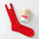 楽天CDC general storedecka quality socks[デカクォリティソックス]CASED HEAVY WEIGHT PLAIN SOCKS レッド[靴下 ソックス リブソックス ローゲージ プレーン ミドル丈 シンプル 無地 厚手 レディース メンズ 女性用 男性用 日本製]☆