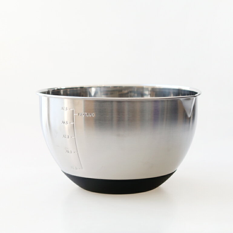 DULTON[ダルトン]STAINLESS STEEL BOWL【M】[キッチンボウル ステンレス 滑らない 滑り止め 注ぎ口付 目盛り付 計量 2.5L 調理道具 下ごしらえ]☆