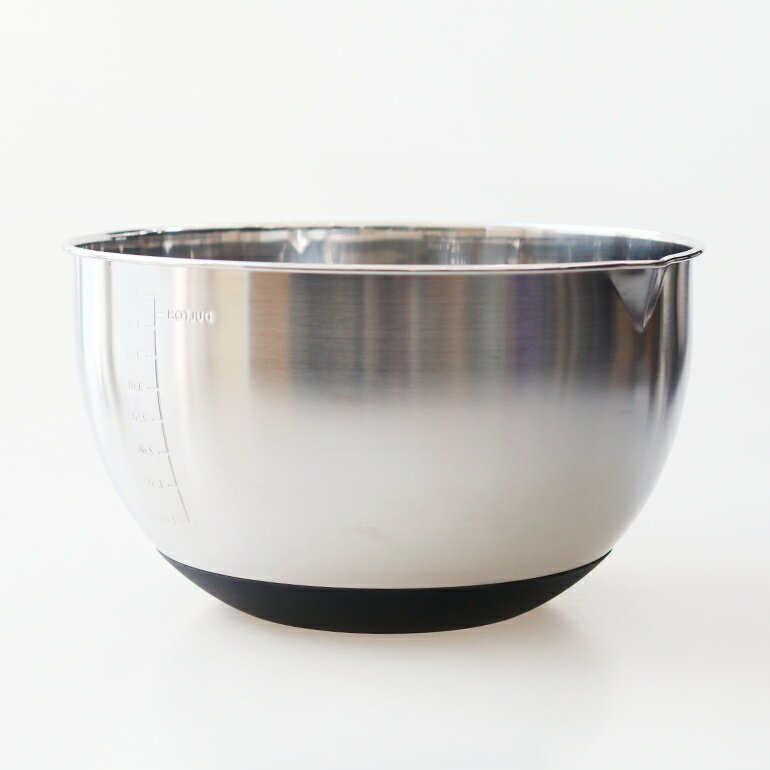 DULTON[ダルトン]STAINLESS STEEL BOWL【L】[キッチンボウル ステンレス 滑らない 滑り止め 注ぎ口付 目盛り付 計量 4.5L 調理道具 下ごしらえ]☆