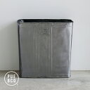 PUEBCO[プエブコ]RECYCLE STEEL TRASH CAN Rectangle ゴミ箱[リサイクルスチールトラッシュカンレクタングル ダストボックス 長方形 スチール製 インテリア ヴィンテージ インダストリアル おしゃれ]☆