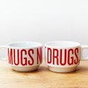 COFFEE SUPREME[コーヒースプリーム]MUGS NOT DRUGS STACKER MUG【SAME AGAIN】【BACK TO WORK】[マグカップ コップ 陶器 230ml ホワイト スタッキング コーヒーグッズ 珈琲 ニュージーランド発のコーヒーロースター]☆