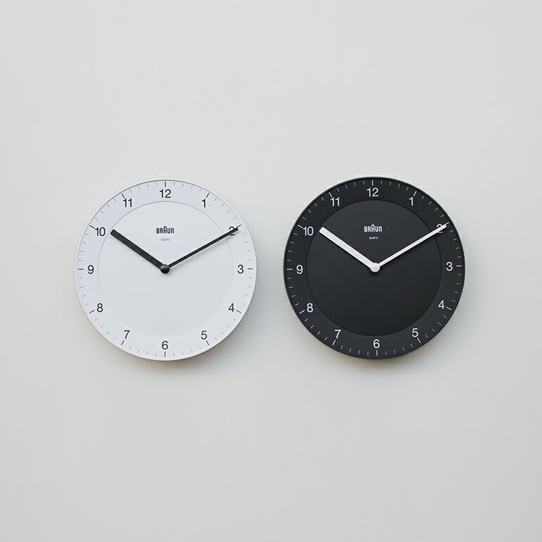 【ポイント最大46倍】BRAUN ブラウン Wall Clock BC06 掛け時計 ウォームクロック アナログ 秒針なし 静か φ20cm おしゃれ シンプル インテリア ☆