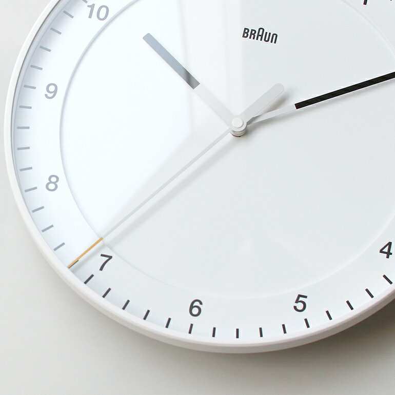 【大感謝祭★P最大47倍】BRAUN[ブラウン] Wall Clock BC17[掛け時計 ウォームクロック アナログ 秒針なし 静か φ30cm おしゃれ シンプル インテリア]☆ 3
