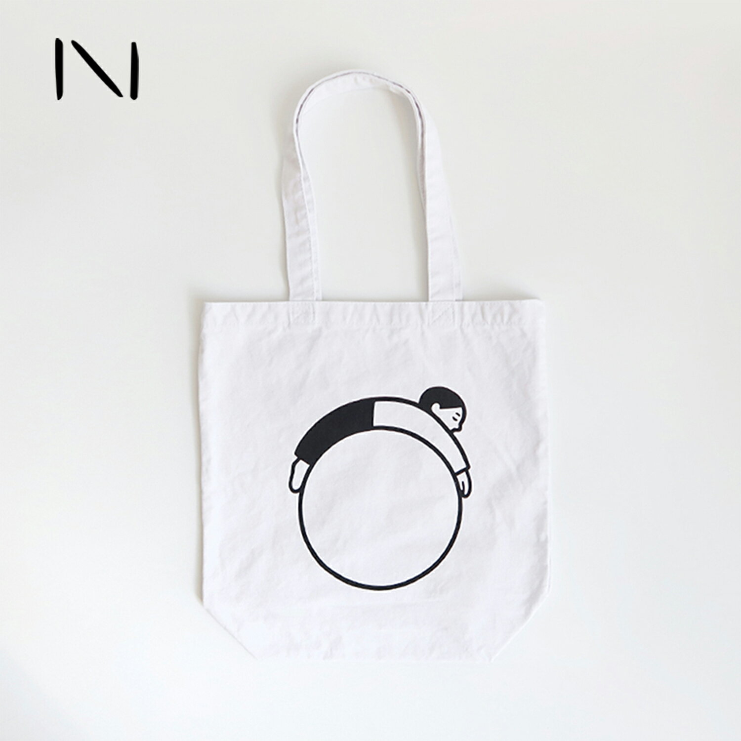 楽天CDC general store【5％OFFクーポン配布中】Noritake[ノリタケ]TOTE BAG （BALL BOY）[トートバッグ 白 眠る男の子 ボール A4 イラストレーター]☆