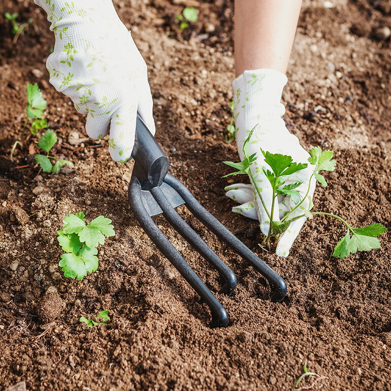 epoca[エポカ]Habitat 3 Prong Cultivator (三又くわ)[くわ 三又 ハンドサイズ 小ぶり 強度プラスチック ガーデニング 園芸 シンプル おしゃれ 洗練 イタリア]