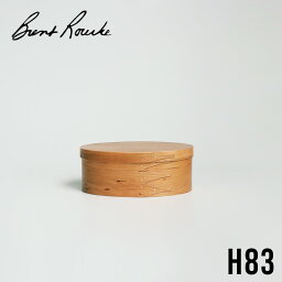 【マラソンP最大47倍】ブレントルーク｜シェーカーボックスBRENT ROURKE OVAL SHAKER BOX CHERRY H83(BR001-2)[オーバルボックス 木箱 楕円形 チェリー材 木目 収納 整理インテリア 伝統技術 職人 手仕事 カナダ製 天然木 ブレント・ルーク]☆