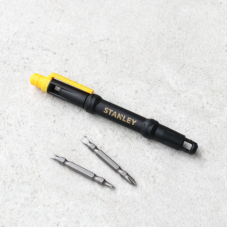 【マラソンP最大47倍】STANLEY[スタンレー]ポケットスクリュードライバー[ドライバーセット 携帯 持ち運び ポケットサイ ズミニ 工具 おしゃれ]☆
