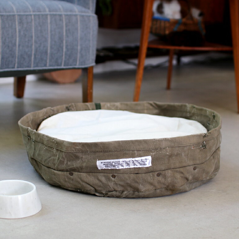 PUEBCOVINTAGE MATERIAL PET BED COVER φ50 ペットベッド