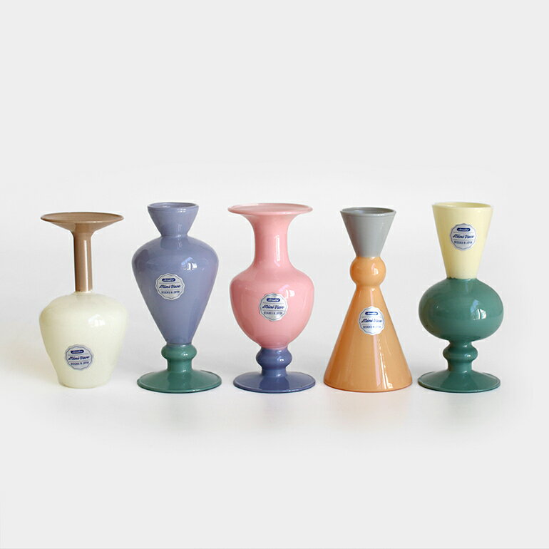 【ポイント最大46倍】amabro[アマブロ]MINI VASE -TWO TONE-[フラワーベース 花器 ガラス ツートーン カラフル 個性的 手のひらサイズ シンプル オブジェ インテリア オシャレ 新築祝い お誕生…