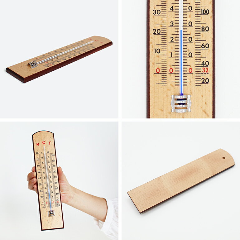 【100円クーポン配布中】TFAAnalogue School Tchulthermometer 12.1007 アナログ スクール サーモメーター[温度計 学校用 アナログ レトロ ビーチウッド ドイツ製] [2]
