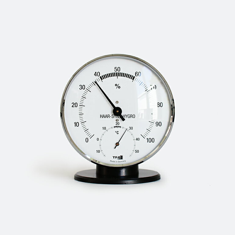 【5％OFFクーポン配布中】TFAAnalogue thermo-hygrometer with metal ring 45.2032 アナログサーモハイ..