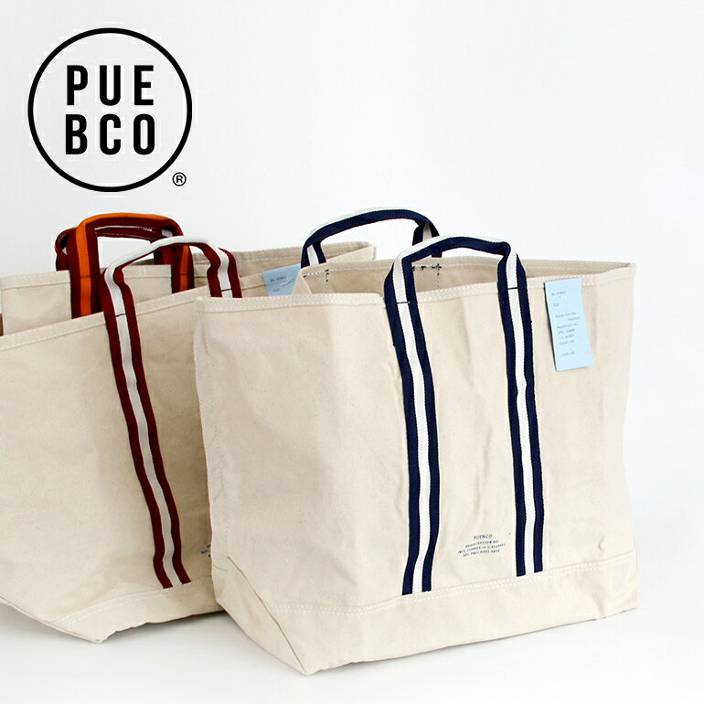 【5％OFFクーポン配布中】PUEBCO プエブコ COLLEGE TOTE BAG Vacation トートバッグ 大きめ 旅行 肩掛け プリントロゴ おしゃれ アソート