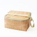 楽天CDC general store【ポイント最大46倍】KIKKERLAND[キッカーランド]Wicker Lunch Box（保冷バッグ）[クーラーバッグ ランチボックス 保冷保温マチ広 折りたたみ ピクニック アウトドア レジャー かわいい 500mlペットボトルが入る]☆