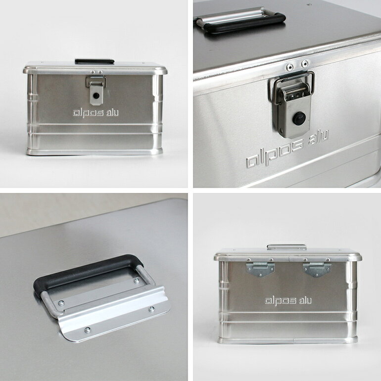 【100円クーポン配布中】 ALPOS[アルポス]ALUMINUM CONTAINER WITH LID (Silver) XS 29L[アルミコンテナ 収納ボックス ストレージ ケース 持ち手付 保管 整理収納 シンプル インテリア ガレージ アウトドア]☆ okotico-10039800 CDC general store サンプル画像2