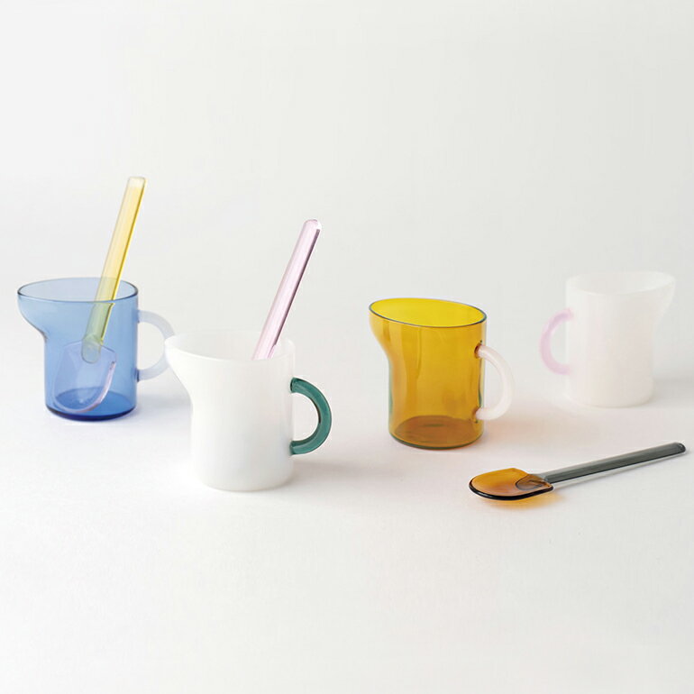 【100円OFFクーポン配布中】amabro[アマブロ]MINI PITCHER[ミニピッチャー ミルクピッチャー ドレッシング ガラス容器 耐熱ガラス 食器 ツートーン かわいい]のサムネイル