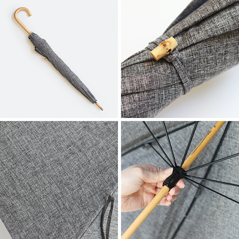 【100円クーポン配布中】CLASKA[クラスカ]プレーン長傘 晴雨兼用