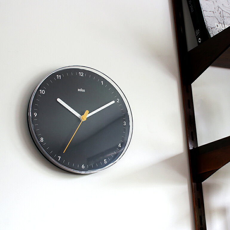 【マラソン★P最大47倍】BRAUN[ブラウン]Wall Clock BC26[掛け時計 ウォームクロック アナログ 秒針 静か 蓄光 φ23cm おしゃれ シンプル インテリア] [2]