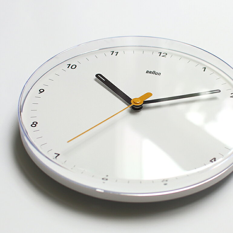 【マラソン★P最大47倍】BRAUN[ブラウン]Wall Clock BC26[掛け時計 ウォームクロック アナログ 秒針 静か 蓄光 φ23cm おしゃれ シンプル インテリア] [3]