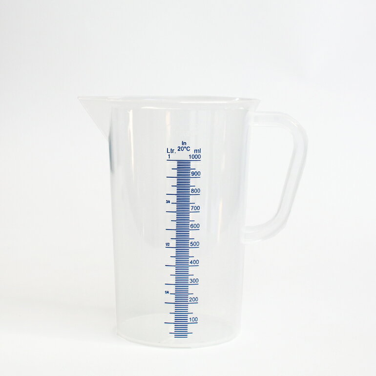 VITLAB[ビットラボ]メジャーカップ(取っ手付き) 1000ml[計量カップ 耐熱 1L ハンドル付き おしゃれ ドイツ]