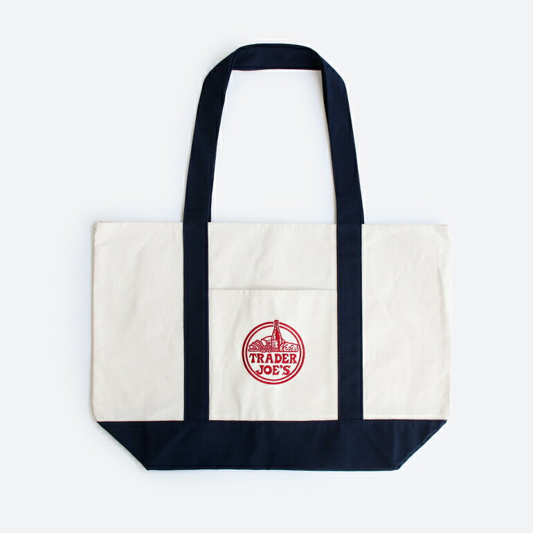 【マラソンP最大47倍】TRADER JOE'S[トレーダージョーズ]エコキャンバストート[トートバッグ 肩掛け マイバッグ エコバッグ 買い物バッグ コットン 大容量 おしゃれ トレジョ アメリカ]のサムネイル