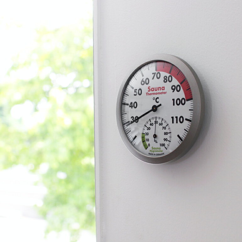 CDC general storeの【100円クーポン配布中】TFAAnalogue sauna thermo-hygrometer 40.1055.50 ドライサウナ用[サウナ用温湿度計 壁掛 ポリカーボネート 耐久 おしゃれ シンプル ドイツ製]｜アングル2