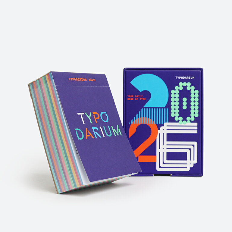 【ブラックフライデー★P最大47倍】【リアルタイムランキング1位】Typodarium 2026[日めくりカレンダー 365日 壁掛け 卓上 フォント タイポグ...