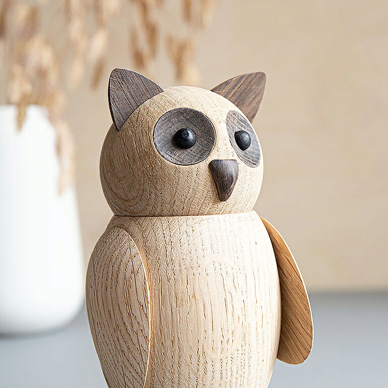 【100円クーポン配布中】ARCHITECTMADE[アーキテクトメイド]BUBO ブーボ LARGE[オブジェ 置物 木製 北欧雑貨 デンマーク 贈り物 ギフト フクロウ] [2]