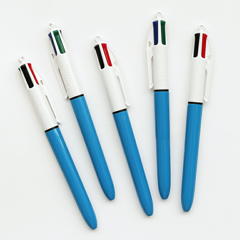 Rakuten - 【100円クーポン配布中】BiC[ビック]4色ボールペン 1.0[ノック式ボールペン 4色ボールペン 黒赤青緑 油性 中芯1.0mm 定番 文具 ステーショナリー フランス]☆