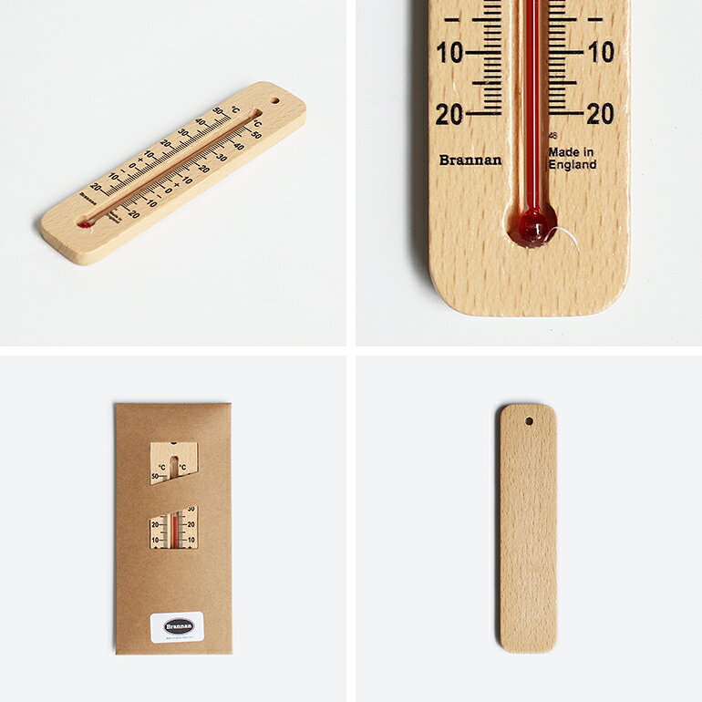 【マラソンP最大49.5倍+10%オフセール】DETAIL[ディテール]Brannan Wood Wall Thermometer 150mm ウッド ウォール サーモメーター 150mm [3]