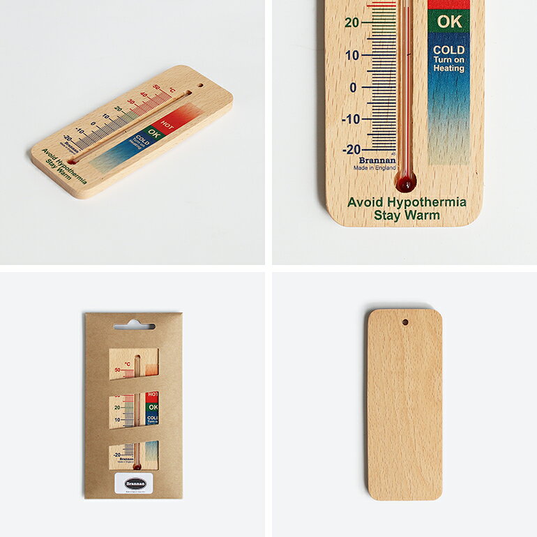 CDC general storeの【100円クーポン配布中】DETAIL[ディテール]Brannan Wood Wall Thermometer 150mm Comfort ウッド ウォール サーモメーター 150mm コンフォート｜アングル3