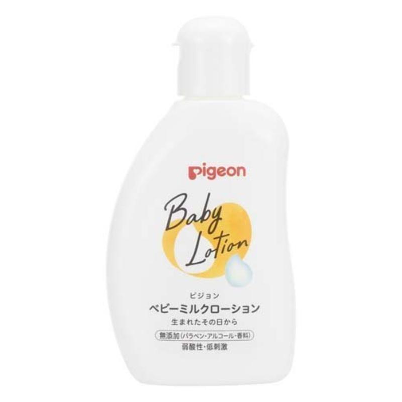 ピジョン ベビーミルクローション 120g【pigeon ベビーミルクローション 無添加 弱酸性 低刺激 ベビー用品 保湿 沐浴 生まれたその日から】