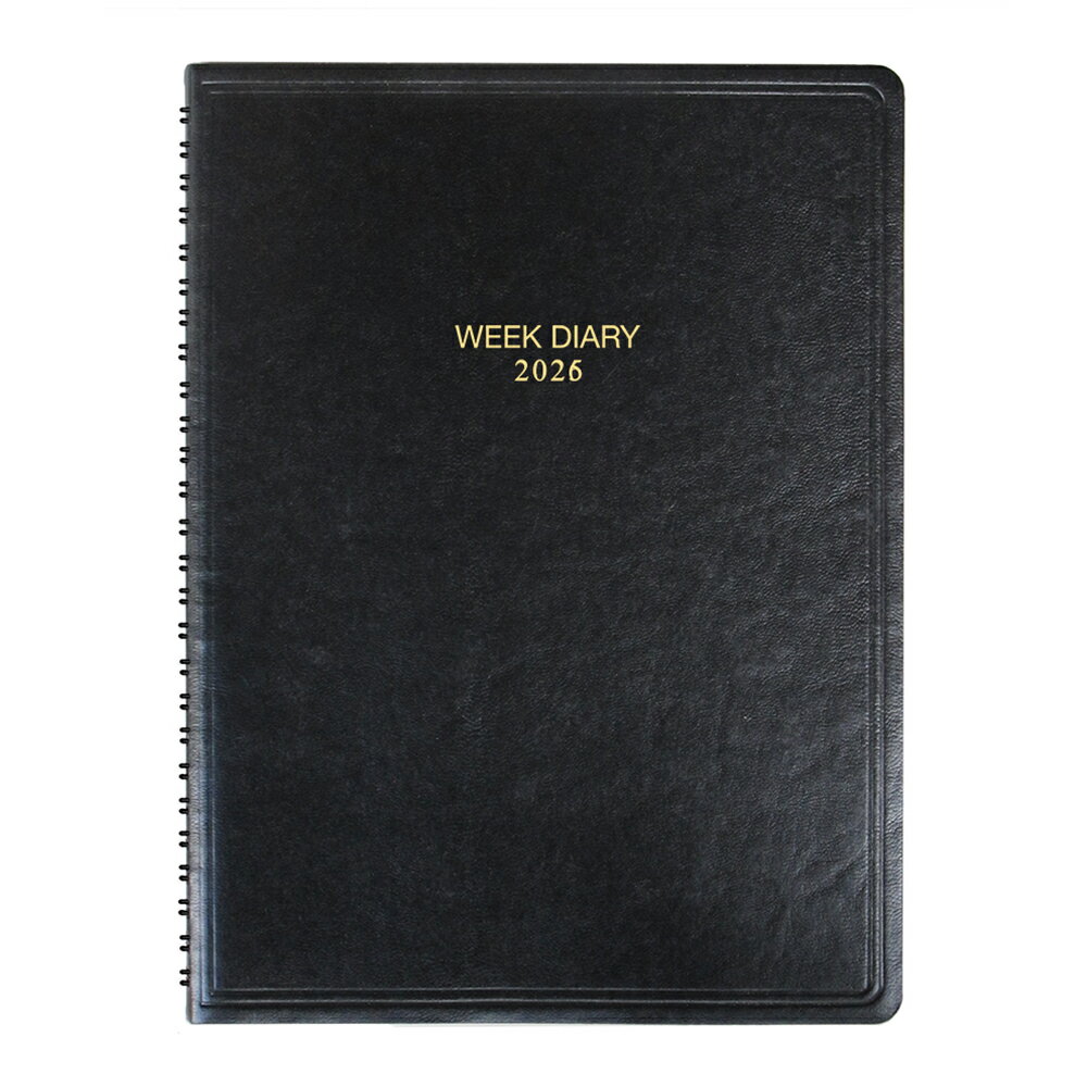 コレクト ウィークダイアリー B5 D-41 ブラック 見開き1週間タイプ 週間 レフト 2026年 スケジュール 手帳 スケジュール帳 ダイアリー 2026 ...