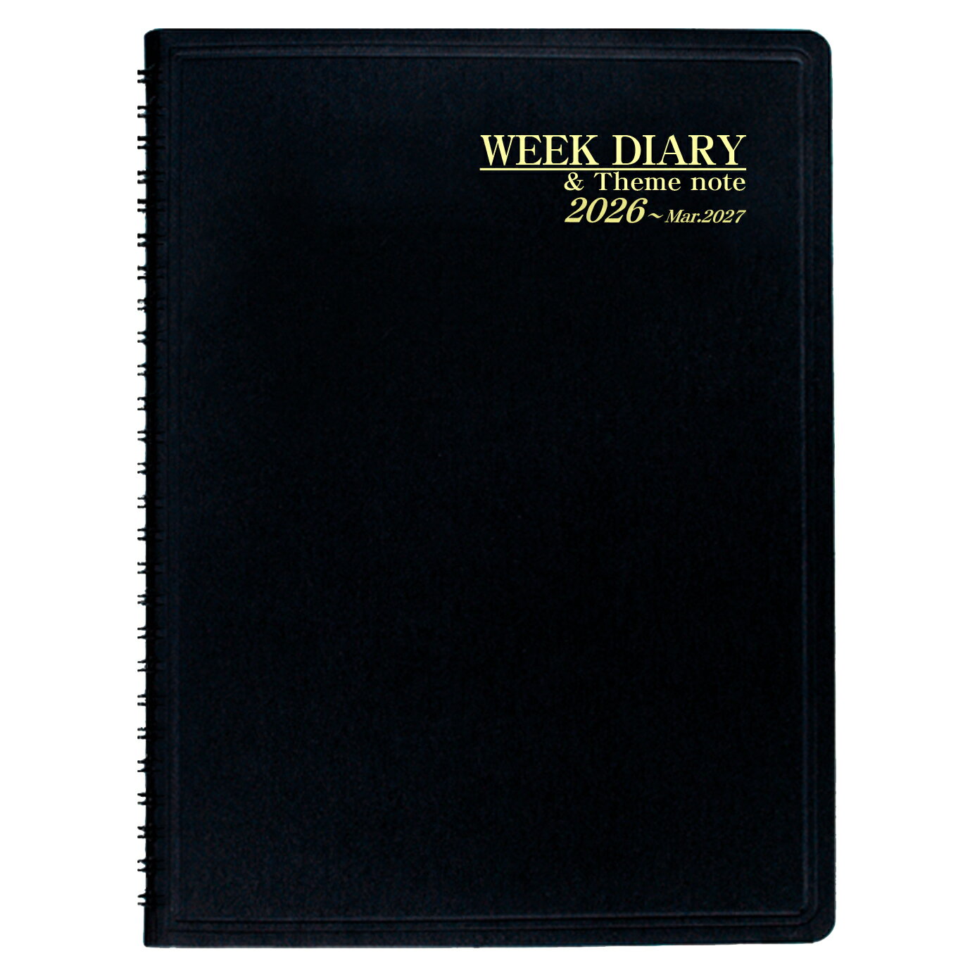 コレクト ウィークダイアリー B5 D-81 ブラック 見開き2週間タイプ15ヶ月版 週間 2W 2026年 スケジュール 手帳 スケジュール帳 ダイアリー 2...