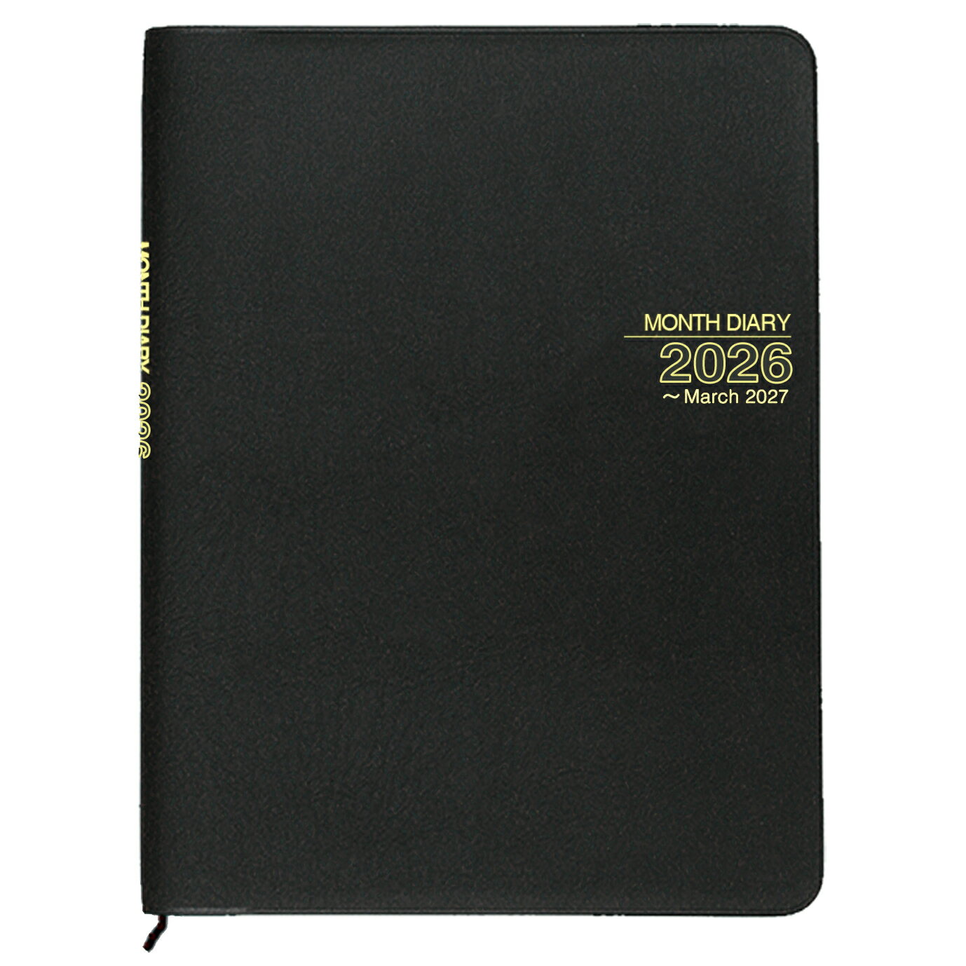 コレクト マンスダイアリー A5 D-392 ブラック 見開き1ヶ月ブロックタイプ15ヶ月版 月間 ブロック 2026年 スケジュール 手帳 スケジュール帳 ダ...