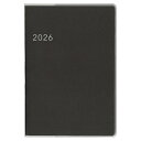 ダイゴー 2026年 アポイント Appoint ノートタイプ A6 マンスリー グレー カバー付 E8147 手帳 スケジュール スケジュール帳 ダイアリー 1ヶ月ブロック マンスリー 月間 ブロック 月曜 始まり 月曜日