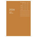 ダイゴー 2026年 アポイント Appoint ノートタイプ A5 バーチカル オレンジ E8155 手帳 スケジュール スケジュール帳 ダイアリー 1週間バーチカル ウィークリー 週間 バーチカル 月曜 始まり 月曜日