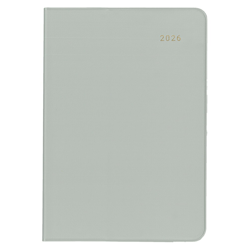 ダイゴー 2026年 MILL ミル B6 マンスリー EASY グレー E7761 手帳 スケジュール スケジュール帳 ダイアリー 1ヶ月ブロック マンスリー...