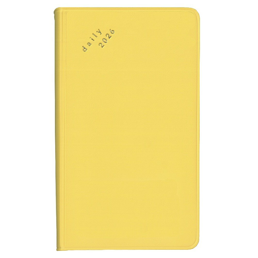 ダイゴー 2026年 isshoni. ノートブック ポケット デイリー イエロー E8754 手帳 スケジュール スケジュール帳 ダイアリー 見開き2日 デイ...