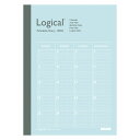 ナカバヤシ ロジカルダイアリー 月間ノートタイプ A B6 ブルー NS-B602-26AB 月間ブロック 2026年 スケジュール 手帳 スケジュール帳 ダイアリー 2026 日曜 始まり