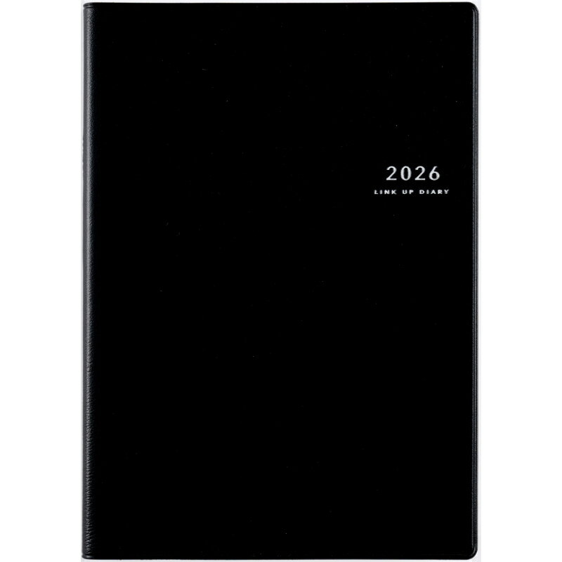 高橋書店 (60) デスクダイアリー ブラック 黒 黒色 A5 見開き 1週間 ウィークリー 週間 リンクアップ 月曜 始まり 2026年 2026 高橋手帳 ...
