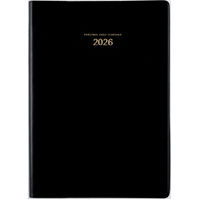 高橋書店 (62) ウィークメモ付きダイアリー ブラック 黒 黒色 A5 見開き 4日 デイリー 1頁2日 月曜 始まり 2026年 2026 高橋手帳 手帳 ...